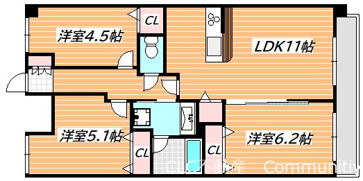 アン　エディー行徳 間取り図