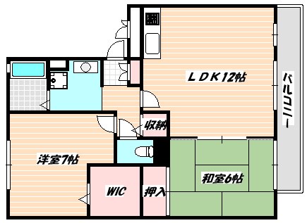 シーガルパーク弐番館 間取り図