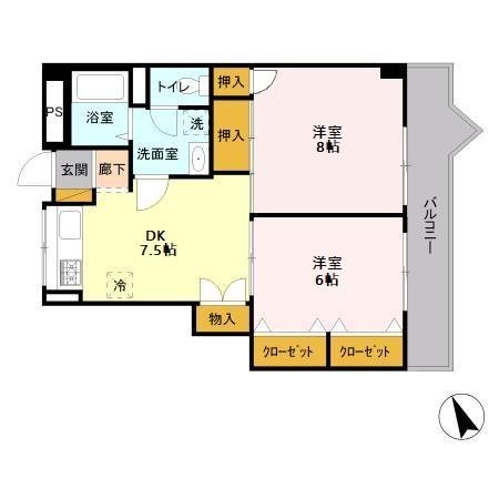 メゾンラフォーレⅡ 間取り図