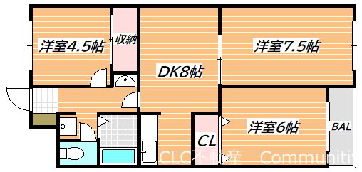グランベール3号館 間取り
