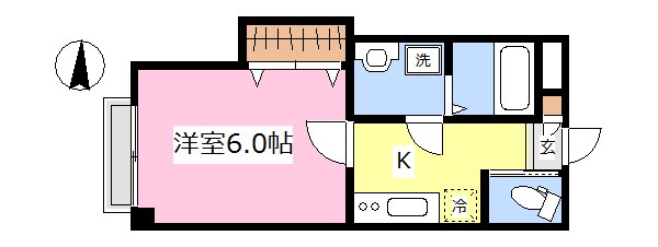 ココフォレスト  202号室 間取り