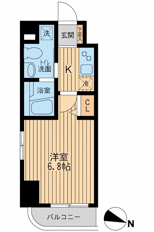 ＨＦ関内レジデンス 1105号室 間取り