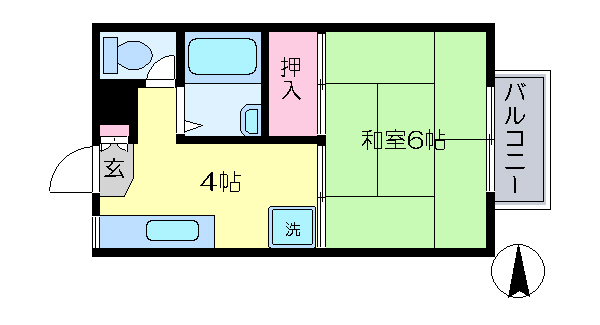 コーポ川中島 間取り図
