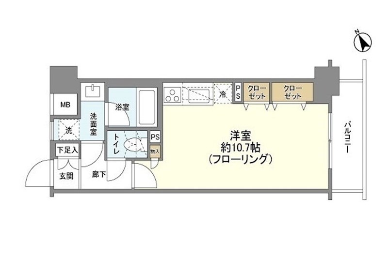 アール・ケープラザ横浜関内 315号室 間取り