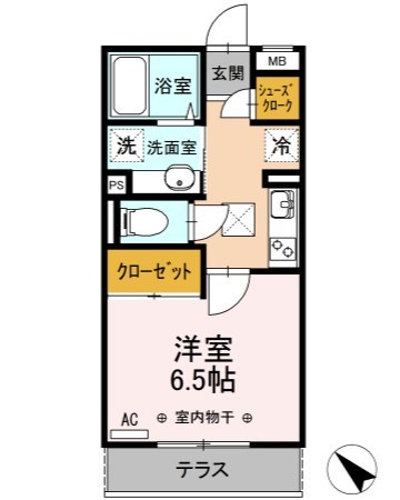レフィナード 103号室 間取り