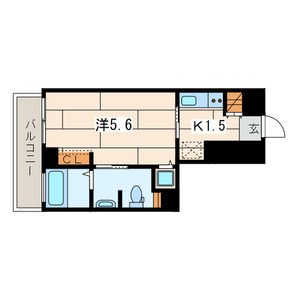 横浜翠葉BuildingⅠ 602号室 間取り