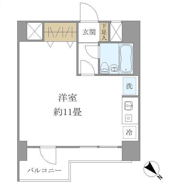 プラス・ワン横浜 204号室 間取り
