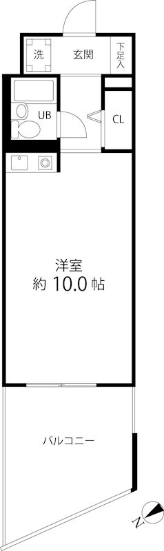 IWASAKI　BLDG 703号室 間取り