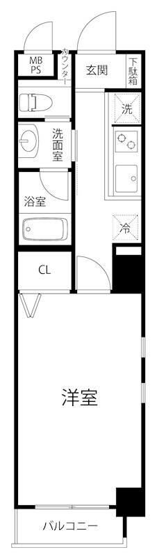 アクシス元町 301号室 間取り