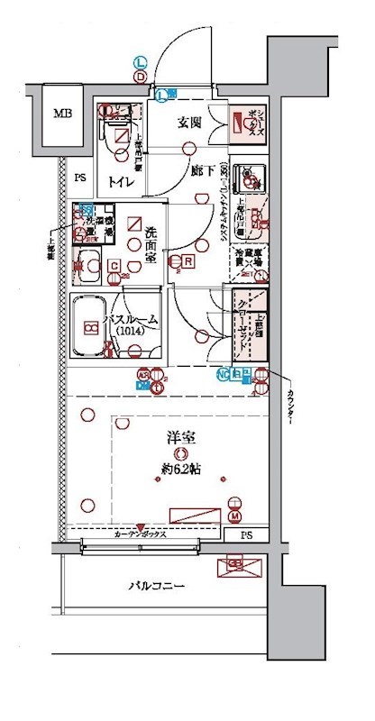 ラクラス横浜 203号室 間取り