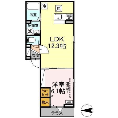 D’Bless横濱鶴見 間取り