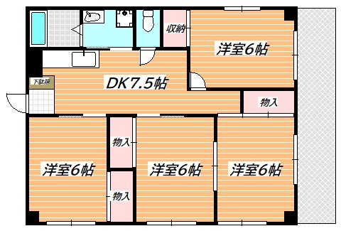 アーバン浦安 間取り図
