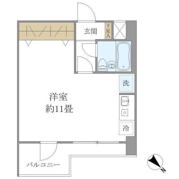 プラス・ワン横浜 206号室 間取り