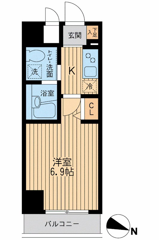 ＨＦ関内レジデンス 402号室 間取り