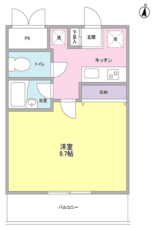 カーサ台町 202号室 間取り