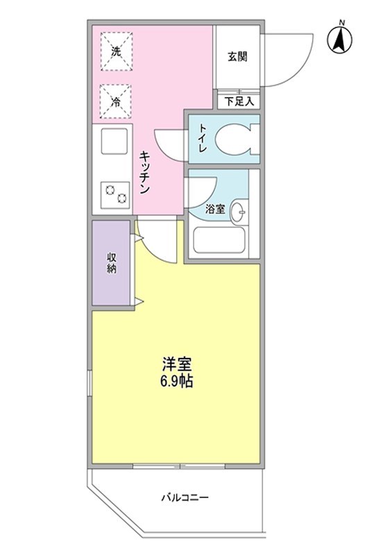 カーサ台町 403号室 間取り