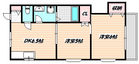 ベルメゾン富浜 間取り図