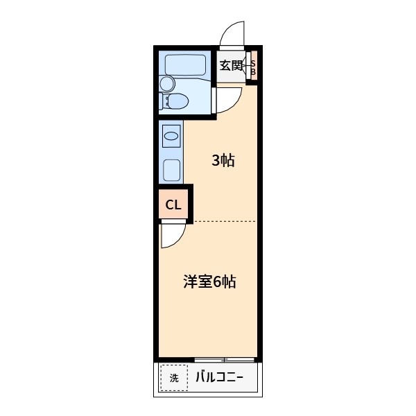 桜コーポ 202号室 間取り