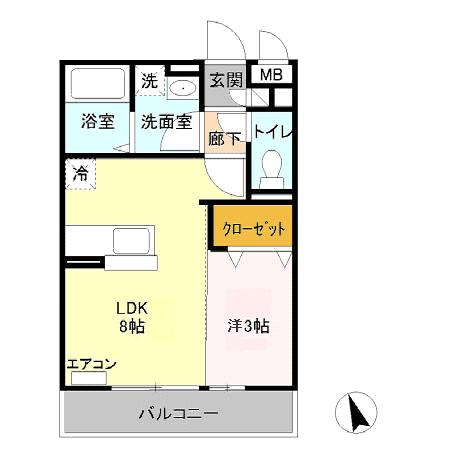 クレール 間取り図