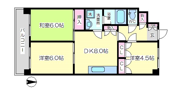 日吉ロイヤルパレス   間取り