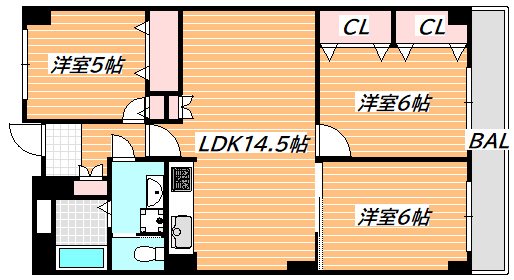 コープ行徳 間取り図