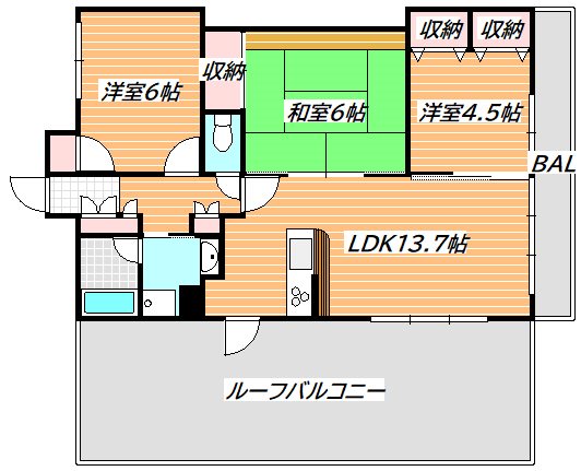 Glande livre(グランリーブル） 間取り図