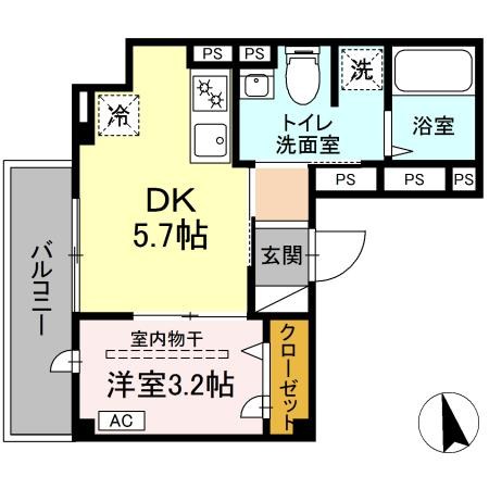 ルアル 301号室 間取り