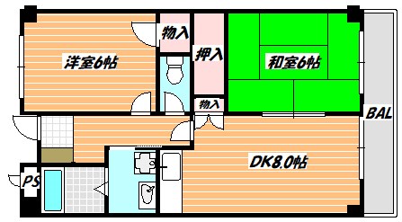 フローラル行徳 間取り図