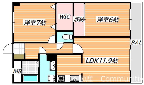 ケイエル市川 間取り図