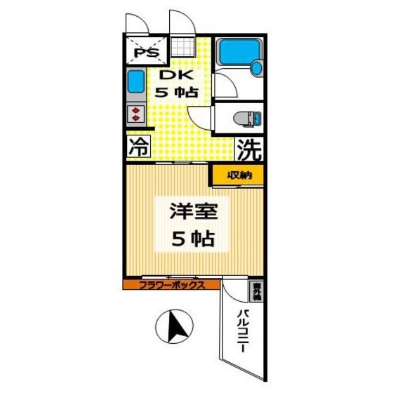 ガーデンヒルズ 102号室 間取り