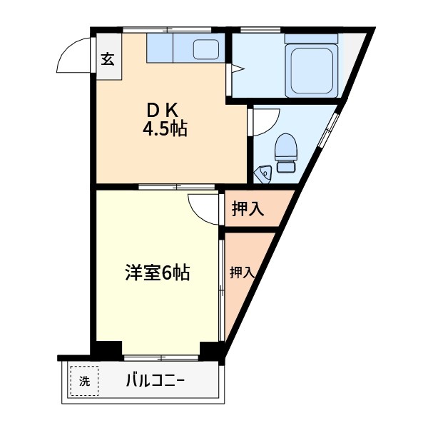 吉川ビル 301号室 間取り