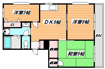 グロリアス竹沢 間取り図