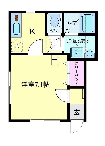 ＣＡＳＡカンタービレ  101号室 間取り