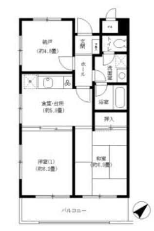 ベイシティメゾン石川町 704号室 間取り