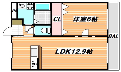 コオポスアペアⅡ 間取り