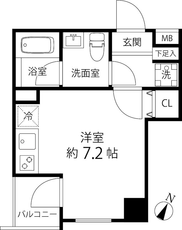 マーレ横浜白金 602号室 間取り