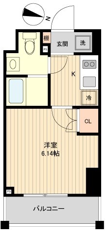 レノス新子安 604号室 間取り