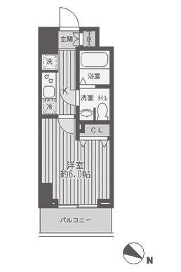 レジディア蒲田 間取り