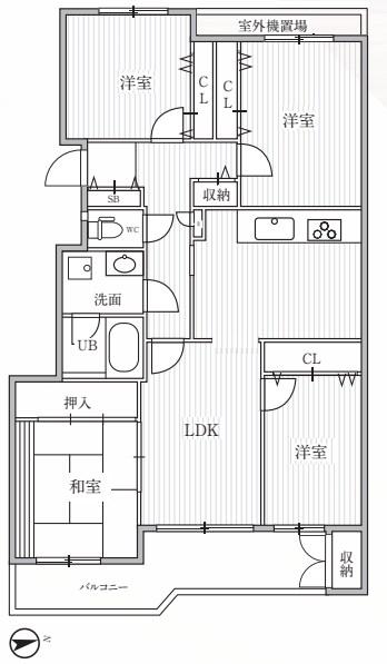 T's garden横浜反町 405号室 間取り