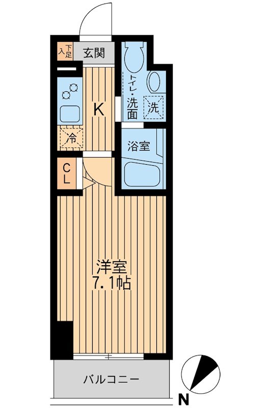 ＨＦ関内レジデンス 1208号室 間取り