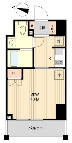 レノス新子安 810号室 間取り