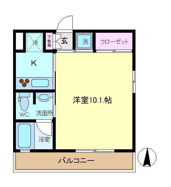 Y・A  301号室 間取り
