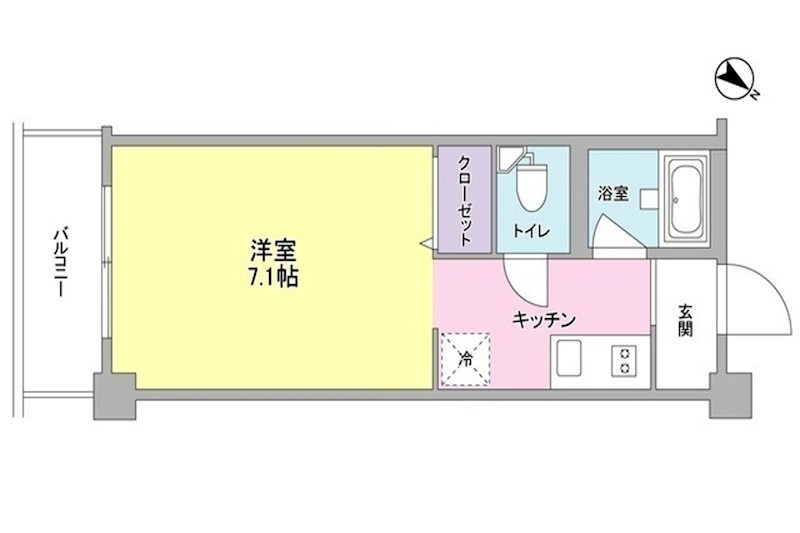 トラフィコ横浜 303号室 間取り