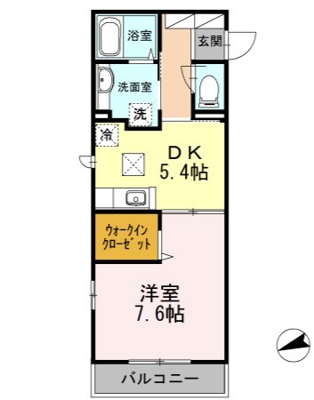ディアコート 305号室 間取り