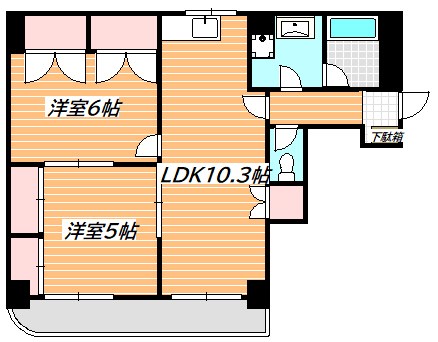 フジマンション末広 間取り図