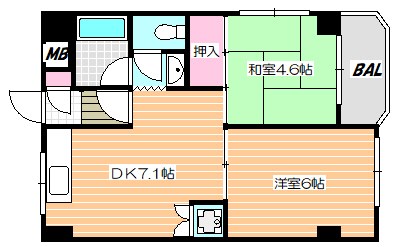 フロントアイランドハイツ 間取り図