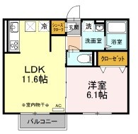 ルミエール川中島  間取り