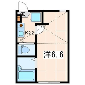 Les Ailes Ⅱ 101号室 間取り