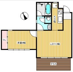 ガーデンヒルズ 205号室 間取り