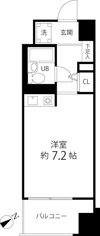 IWASAKI　BLDG 812号室 間取り
